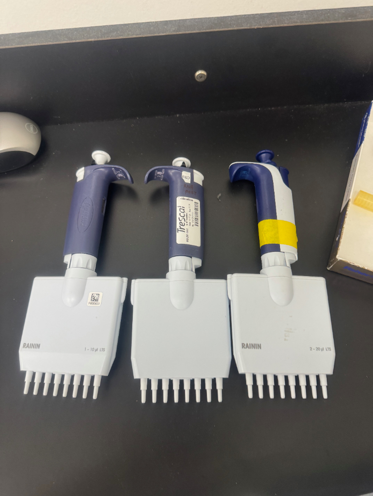 Image of Rainin Classic Multichannel Pipettes - Quantity 3